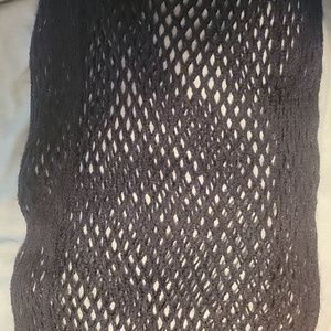 Navy knit infinity scarf